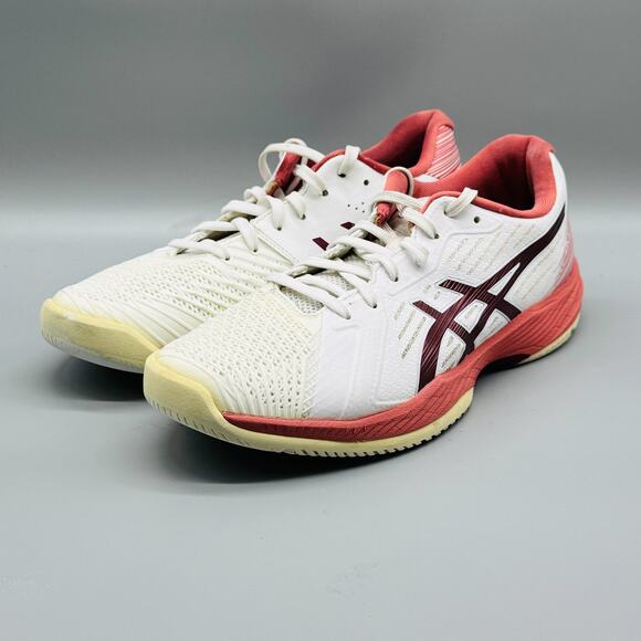 ASICS Shoes Womens 10 White Pink Solution Swift FF Court Tennis Sneakers Comfort - Picture 3 of 10